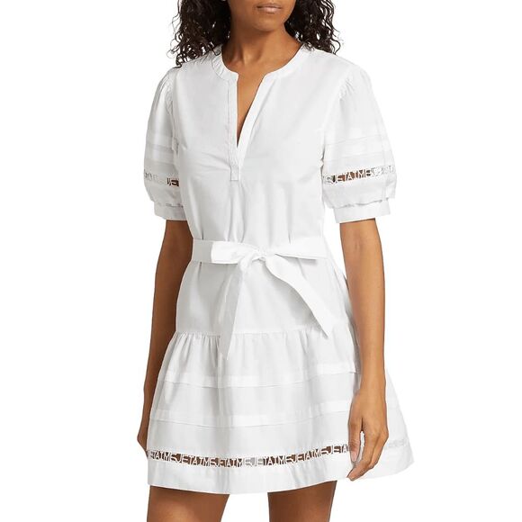 Cinq à Sept Dresses & Skirts - Cinq à Sept Corianna Belted Cotton Poplin Minidress US 12 $345